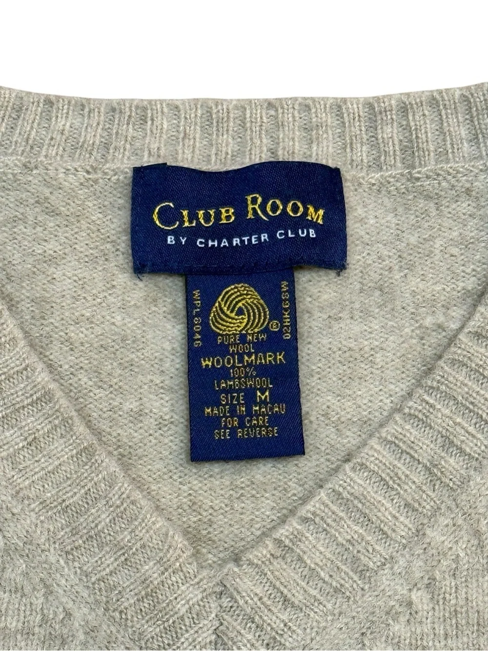 Eclectic Grandpa Club Room Light Gray V-Neck Sweater Vest